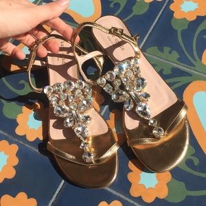 NWOT Kate Spade "Fedra" Jeweled Sandal